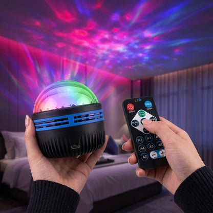 Wave Projector with Aurora Light Effects